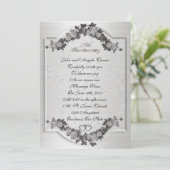 25e Jubileum partij gelofte vernieuwingsuitnodigin Kaart (Staand voorkant)