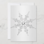 25e Jubileum Partij Zilveren Winter Wonderland Kaart (Achterkant)