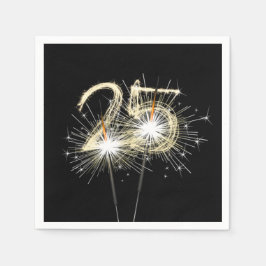 25e Jubileum-partijbrochure op zwart Servet