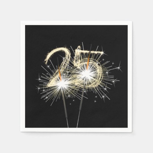 25e Jubileum-partijbrochure op zwart Servet (Voorkant)