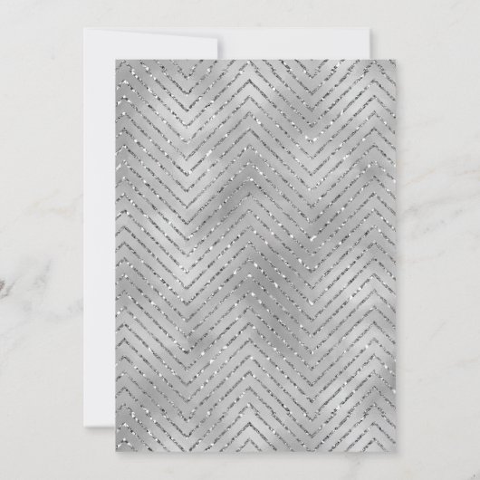 25e Jubileum partijuitnodiging, Faux Silver Kaart (Achterkant)