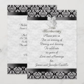 25e Jubileum partijuitnodiging zwart-wit Kaart (Voorkant / Achterkant)