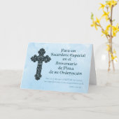 25e Jubileum priester Kaart (Gele Bloem)