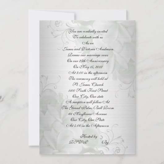 25e Jubileum ringen Uitnodiging (Achterkant)