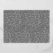 25e jubileum Save the Date foto zilver Folie Uitnodiging (Achterkant)