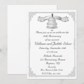 25e Jubileum Silver Cake Kaart (Voorkant / Achterkant)