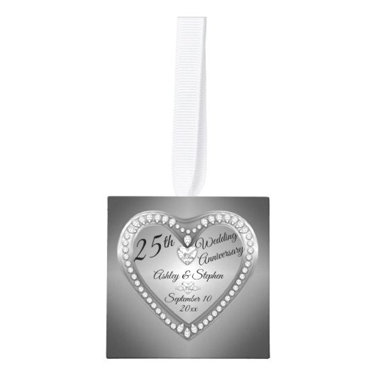 25e Jubileum Silver Diamonds Foto Keepasa Decoratie (Voorkant)