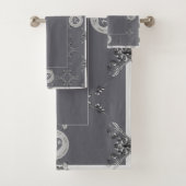 25e Jubileum Silver & Grey badhanddoek Bad Handdoek (Insitu)