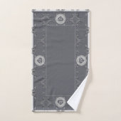 25e Jubileum Silver & Grey badhanddoek Bad Handdoek (Handdoek)