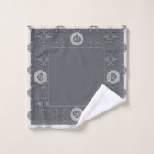 25e Jubileum Silver & Grey badhanddoek Bad Handdoek (Wasdoekje)