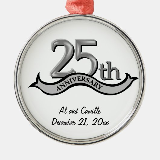25e Jubileum Silver Keepomwille Ornament (Voorkant)