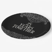 25e Jubileum Silver Lace op zwart Bord (Gekanteld)