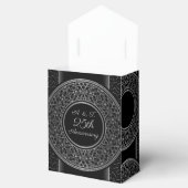 25e Jubileum Silver Medallion Tent Favor Box Bedankdoosjes (Geopend)