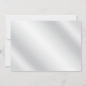 25e Jubileum Silver Peony op White Linen Kaart (Achterkant)