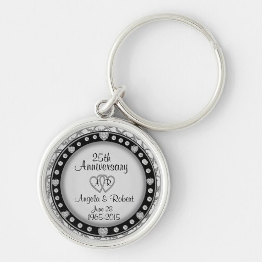 25e Jubileum Silver Sleutelhanger (Voorkant)