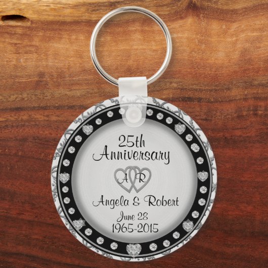 25e Jubileum Silver Sleutelhanger (Voorkant)