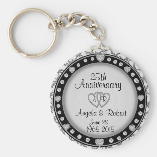 25e Jubileum Silver Sleutelhanger (Voorkant)