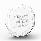 25e Jubileum Silver Stardust Confetti Fotoblokken (Links)