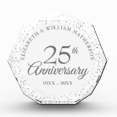 25e Jubileum Silver Stardust Confetti Fotoblokken (Voorkant)