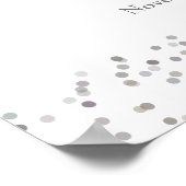 25e Jubileum Silver Stardust Welcome Sign Poster (Hoek)