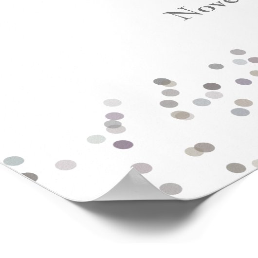 25e Jubileum Silver Stardust Welcome Sign Poster (Hoek)