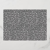 25e Jubileum Sla de Datum Foto Silver op Folie Uitnodiging (Achterkant)