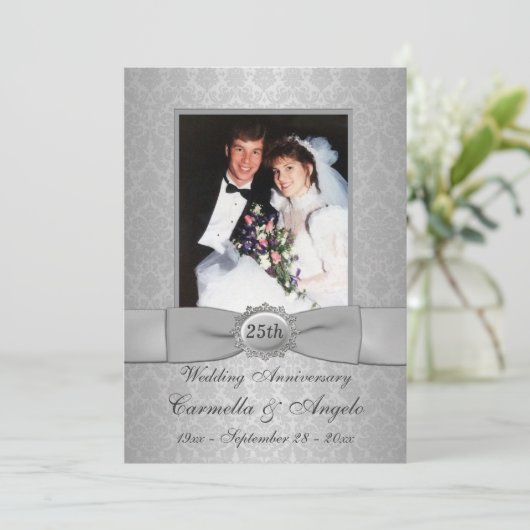 25e Jubileum Uitnodigen Kaart (Staand voorkant)