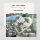 25e Jubileum Uitnodiging briefkaart (Voorkant / Achterkant)