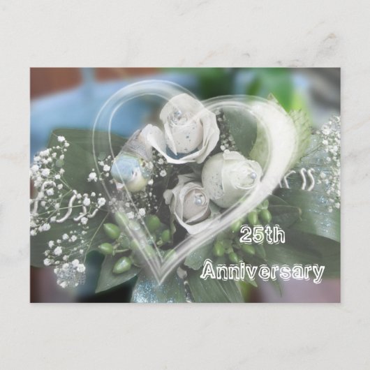 25e Jubileum Uitnodiging briefkaart (Voorkant)