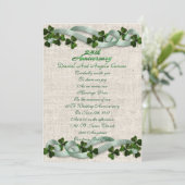 25e Jubileum Uitnodiging Iers thema (Staand voorkant)