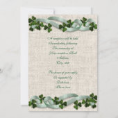 25e Jubileum Uitnodiging Iers thema (Achterkant)