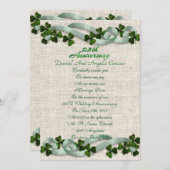 25e Jubileum Uitnodiging Iers thema (Voorkant / Achterkant)