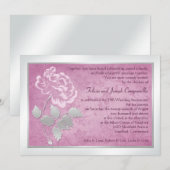 25e Jubileum Uitnodiging roze pony (Voorkant / Achterkant)