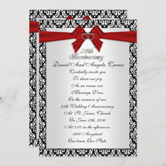 25e Jubileum Uitnodiging tot herroeping (Voorkant / Achterkant)