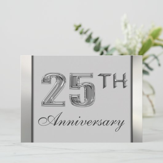 25e Jubileum Uitnodigingen (Staand voorkant)