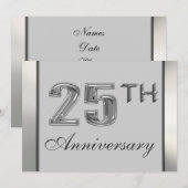 25e Jubileum Uitnodigingen (Voorkant / Achterkant)