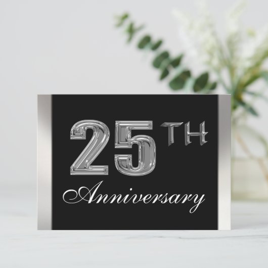 25e Jubileum Uitnodigingen (Staand voorkant)