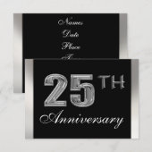 25e Jubileum Uitnodigingen (Voorkant / Achterkant)