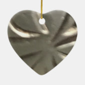 25e Jubileum van de bruiloft, zilver, Keepasje Keramisch Ornament (Achterkant)