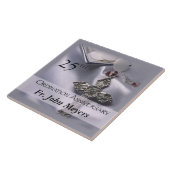 25e Jubileum van de Ordening dwars Gastheer Tegeltje (Zijkant)