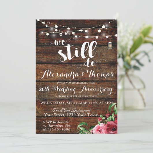 25e Jubileum van het huwelijk, we doen nog steeds  Kaart (Staand voorkant)