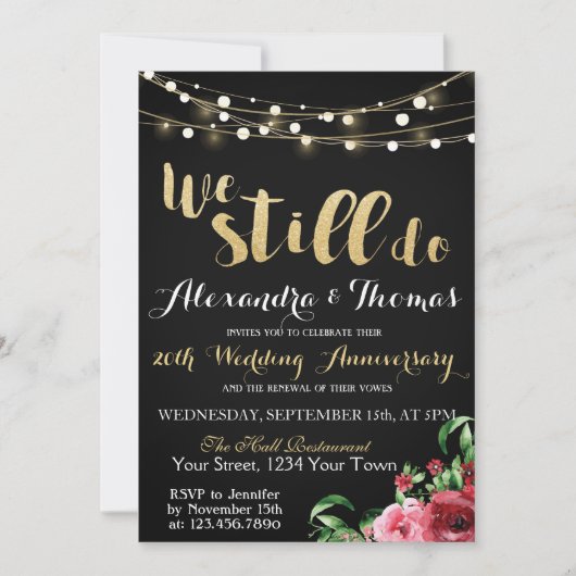 25e Jubileum van het huwelijk, we doen nog steeds  Kaart (Voorkant)