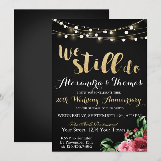 25e Jubileum van het huwelijk, we doen nog steeds  Kaart (Voorkant / Achterkant)