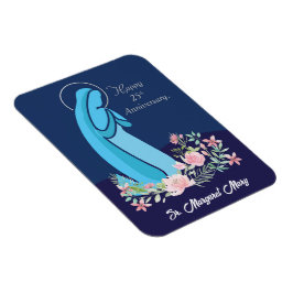 25e Jubileum van het religieuze leven Nun roze ven Magneet