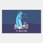 25e Jubileum van het religieuze leven Nun roze ven Rechthoekige Sticker (Voorkant)