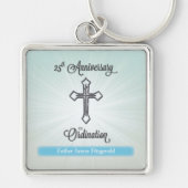 25e Jubileum van Orde, Square Gift Sleutelhanger (Voorkant)