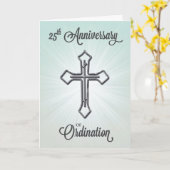 25e Jubileum van Ordination, Silver Cross Kaart (Gele Bloem)