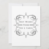 25e Jubileum Vlak Wenskaart Kaart (Achterkant)