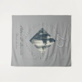 25e Jubileum voor bruiloft Foto Diamond Lijst Wandkleed (Voorkant (horizontaal))