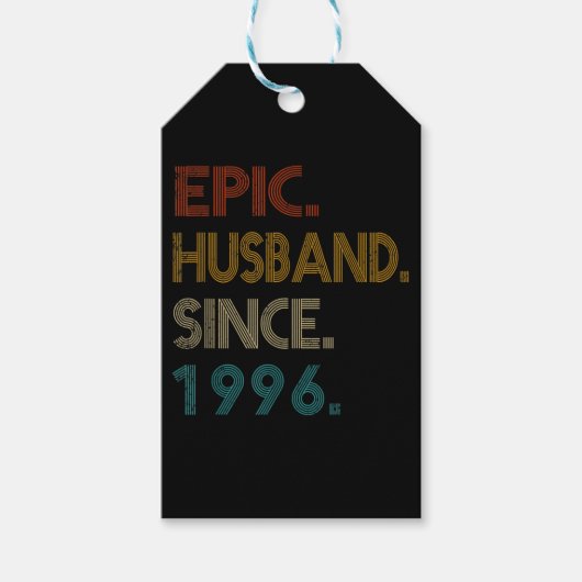 25e Jubileum voor weddenschappen Gift Him Epic Hus Cadeaulabel (Voorkant)
